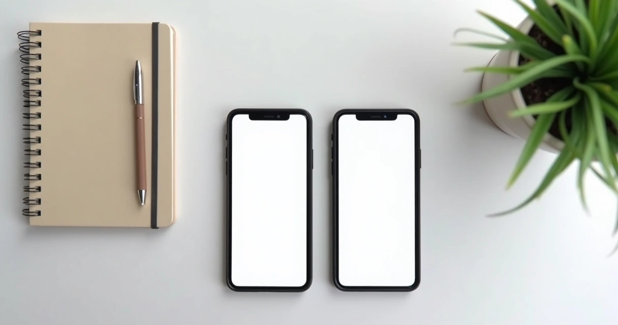Protótipo mostrando telas de aplicativo para Android e iOS lado a lado 