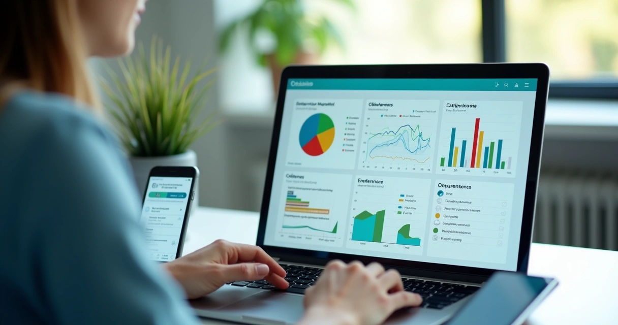 Dashboard de saúde ocupacional em plataforma digital 