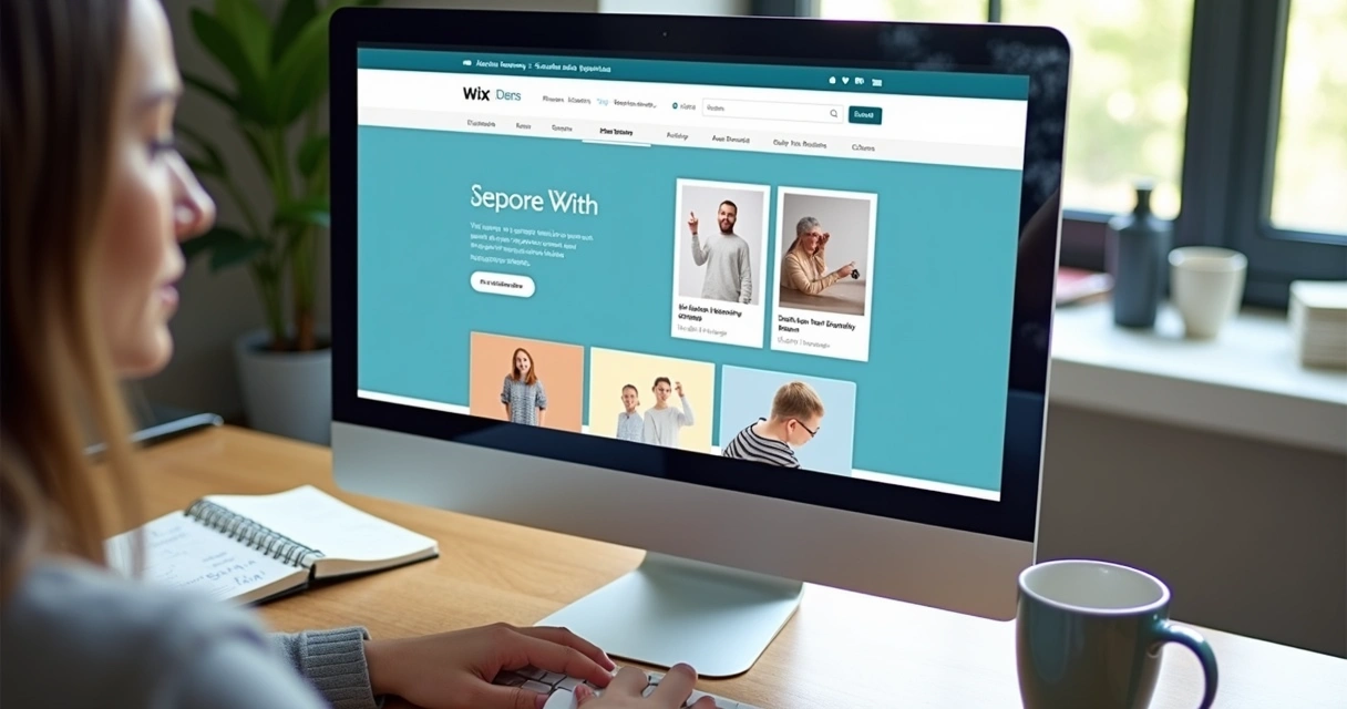 Editor de template Wix para loja online 