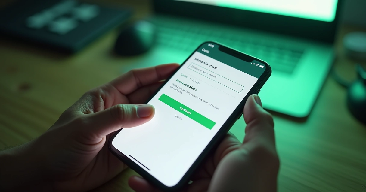 Template de mensagem do WhatsApp sendo aprovado no computador 