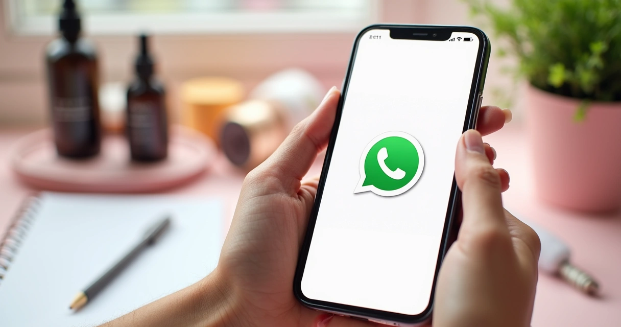 Template de mensagem padronizada para WhatsApp em clínica estética 