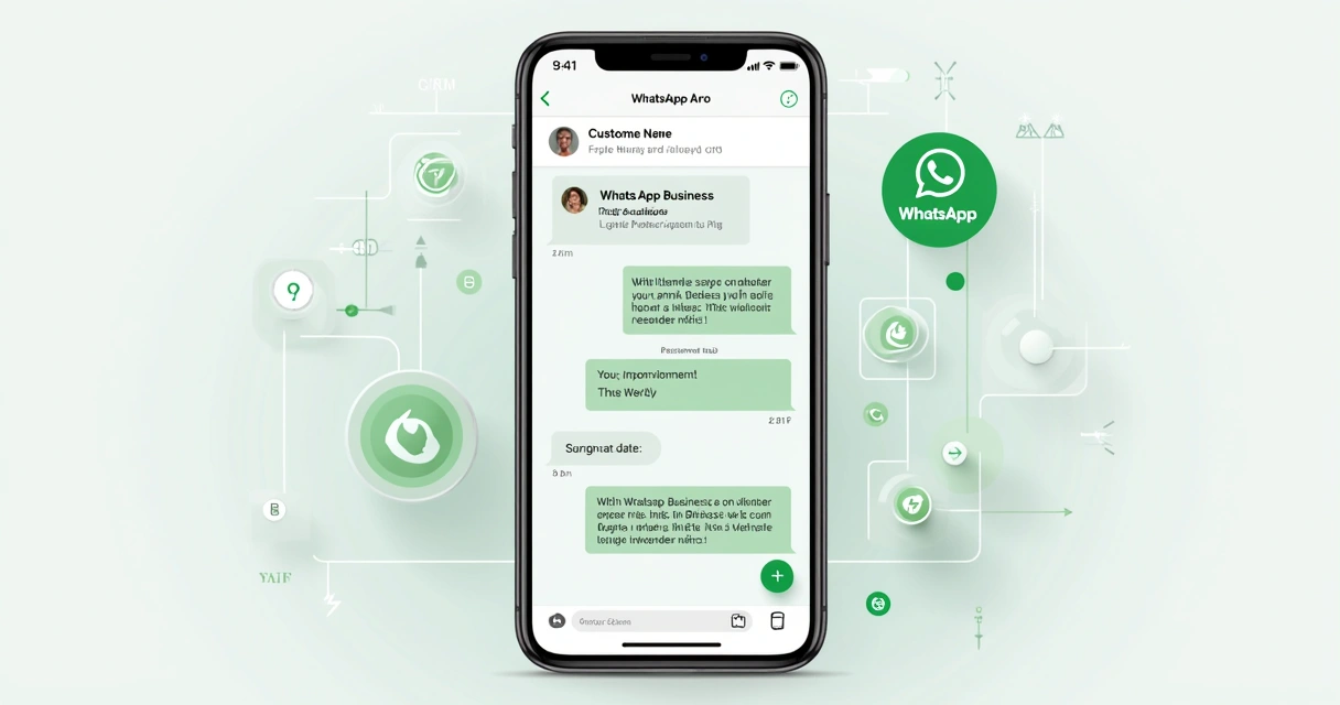 Exemplo visual de template de mensagem personalizado no WhatsApp 