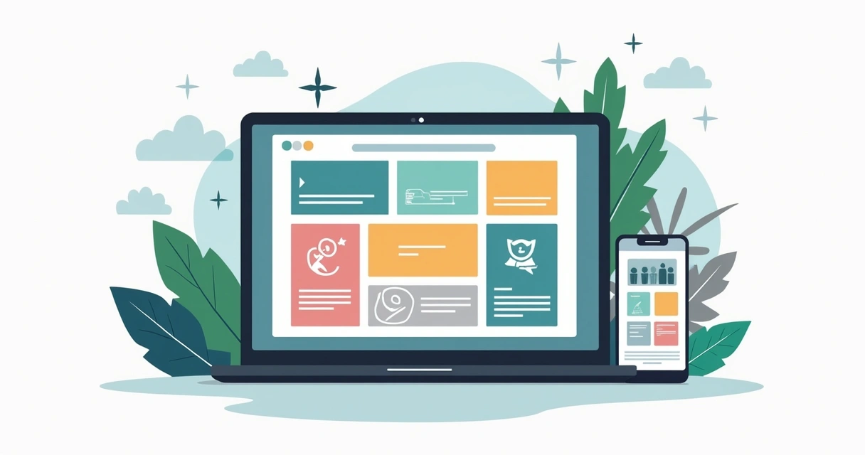 Página de template de site pronta para edição 