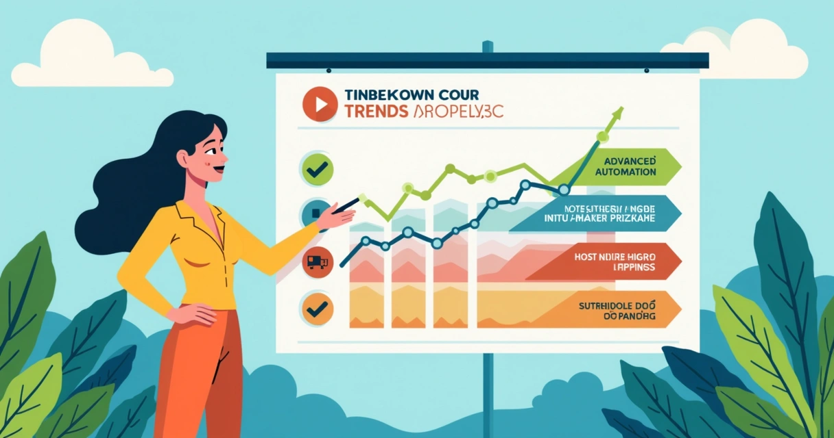 Gráfico colorido mostrando tendências de dropshipping no Brasil para 2026, incluindo tecnologia e sustentabilidade 