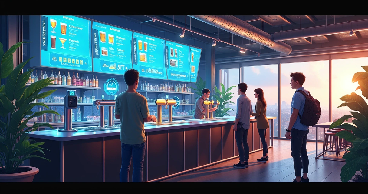 Futuro tecnológico dos bares com autosserviço