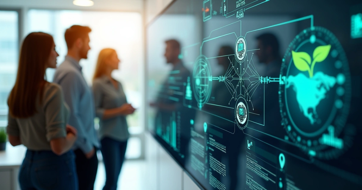 Painel digital com IA, edge computing e sustentabilidade 