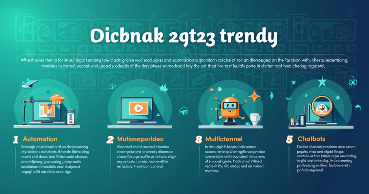 Resumo visual das tendências em marketing digital 2024 