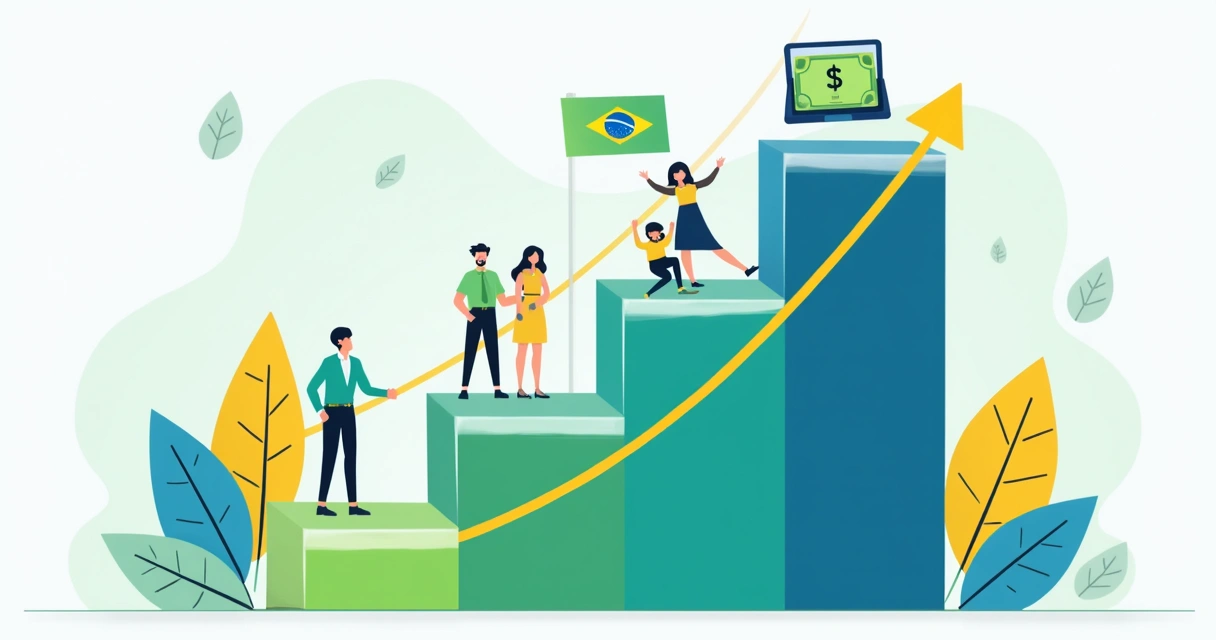 Gráfico mostrando crescimento dos seguros de vida no Brasil em 2025 
