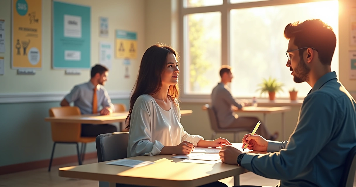 Pessoa preenchendo ficha em clínica de saúde