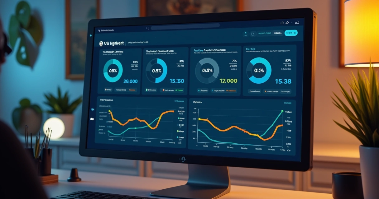 Dashboard de resultado de teste A/B em página de conversão 
