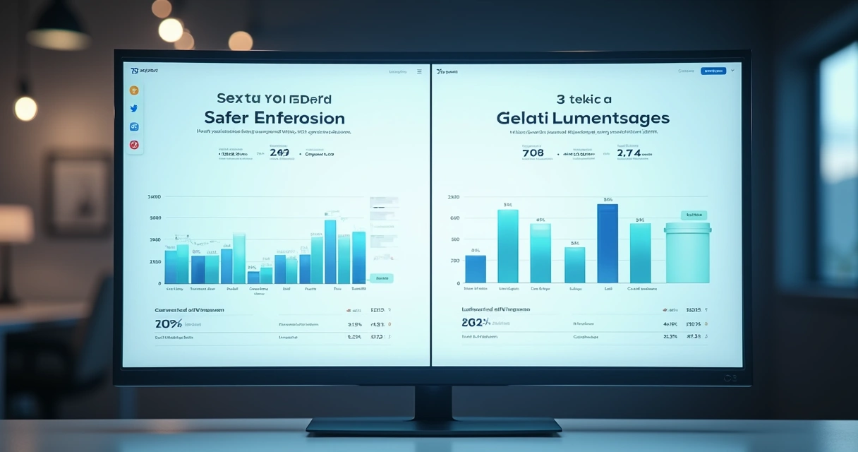 Painel digital mostrando teste A/B em fluxos de conversão SaaS 