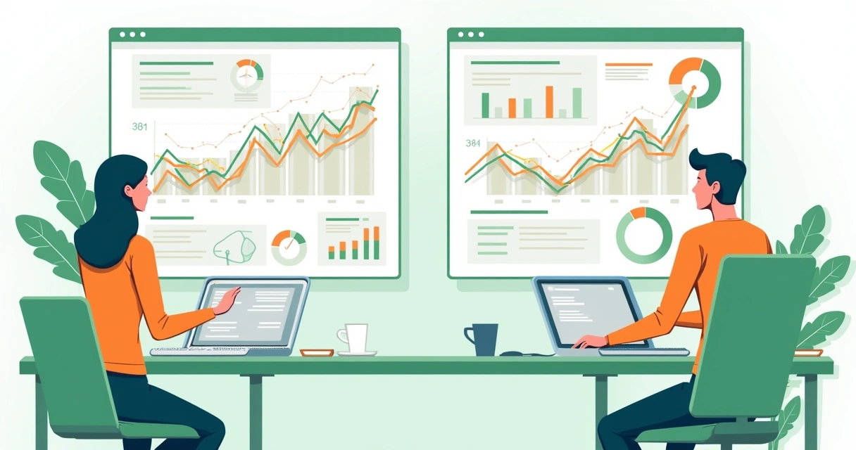 Dashboard de teste A/B mostrando resultados de campanhas de marketing 