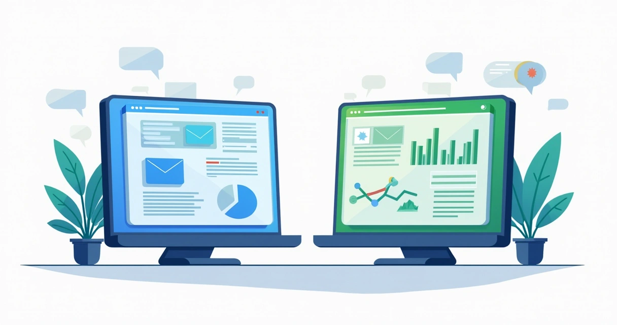 Teste A/B com blocos modulares em landing page 