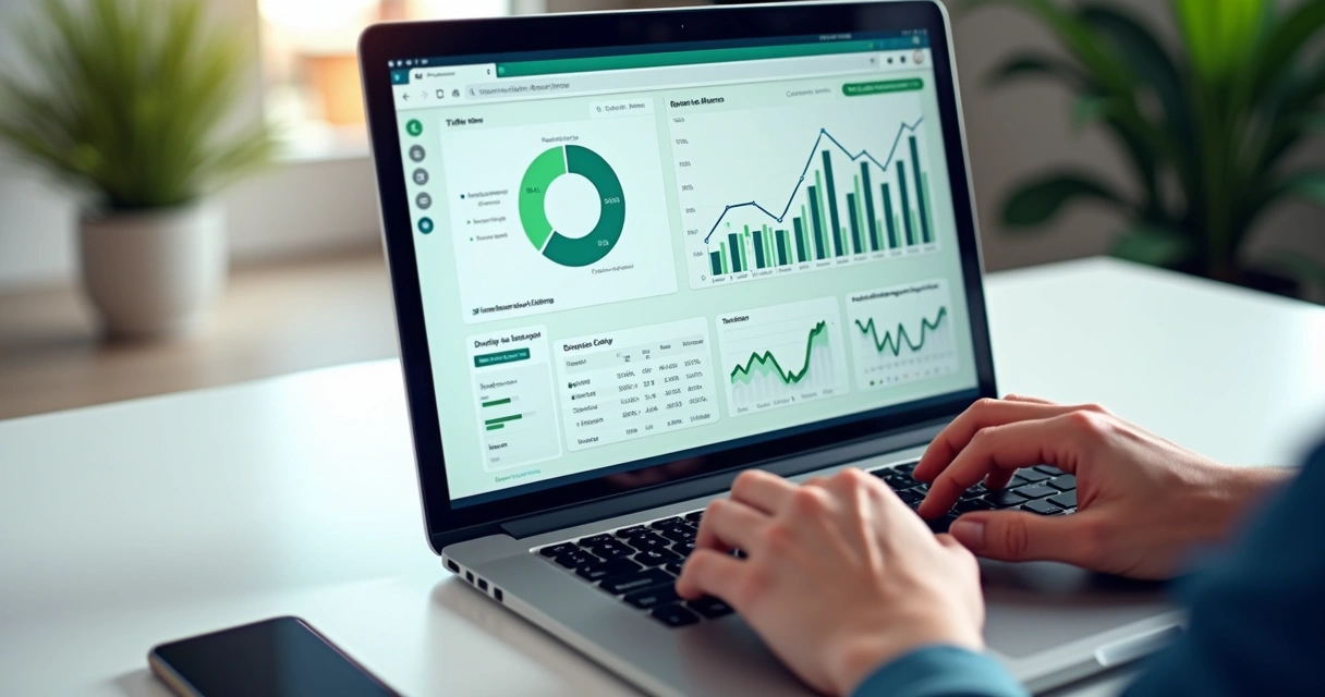 Tela com teste A B de landing pages e gráfico de conversão