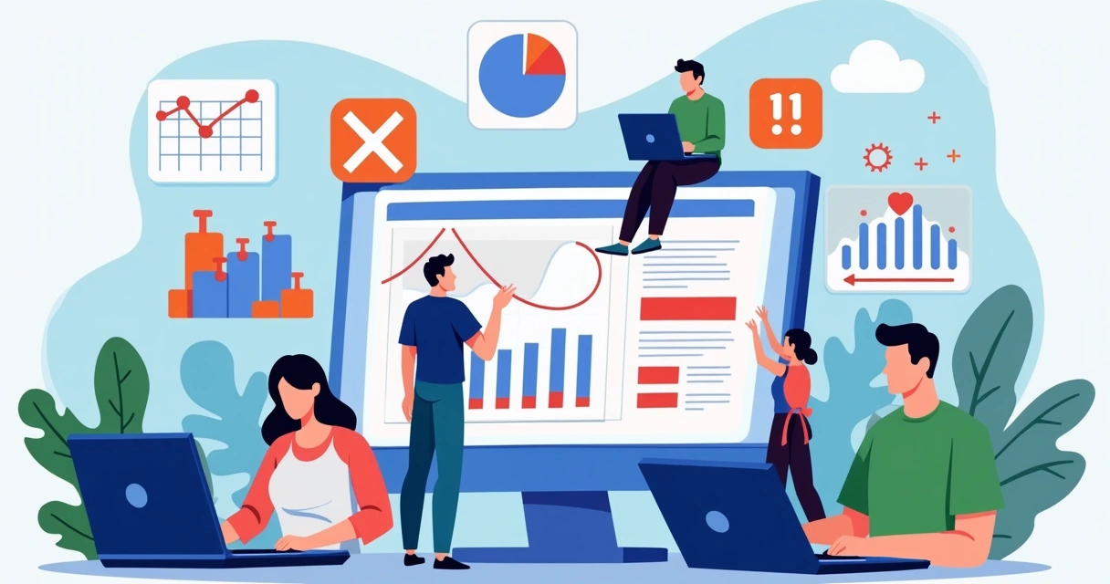 Simulação de testes de estresse em pagamentos Shopify com múltiplos dispositivos e métricas na tela 