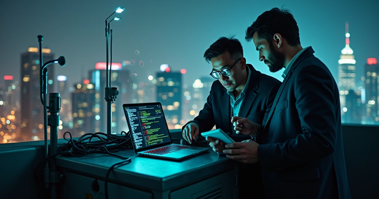 Equipe de segurança executa teste de penetração em rede corporativa 