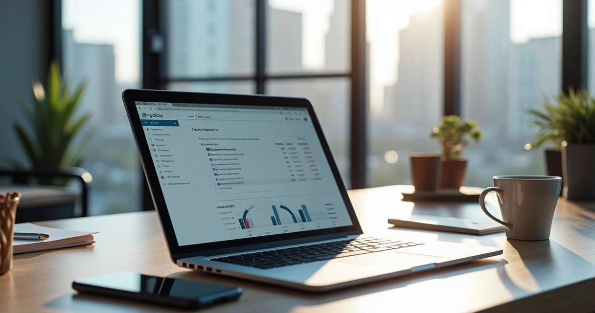 Teste de desempenho de site em notebook 