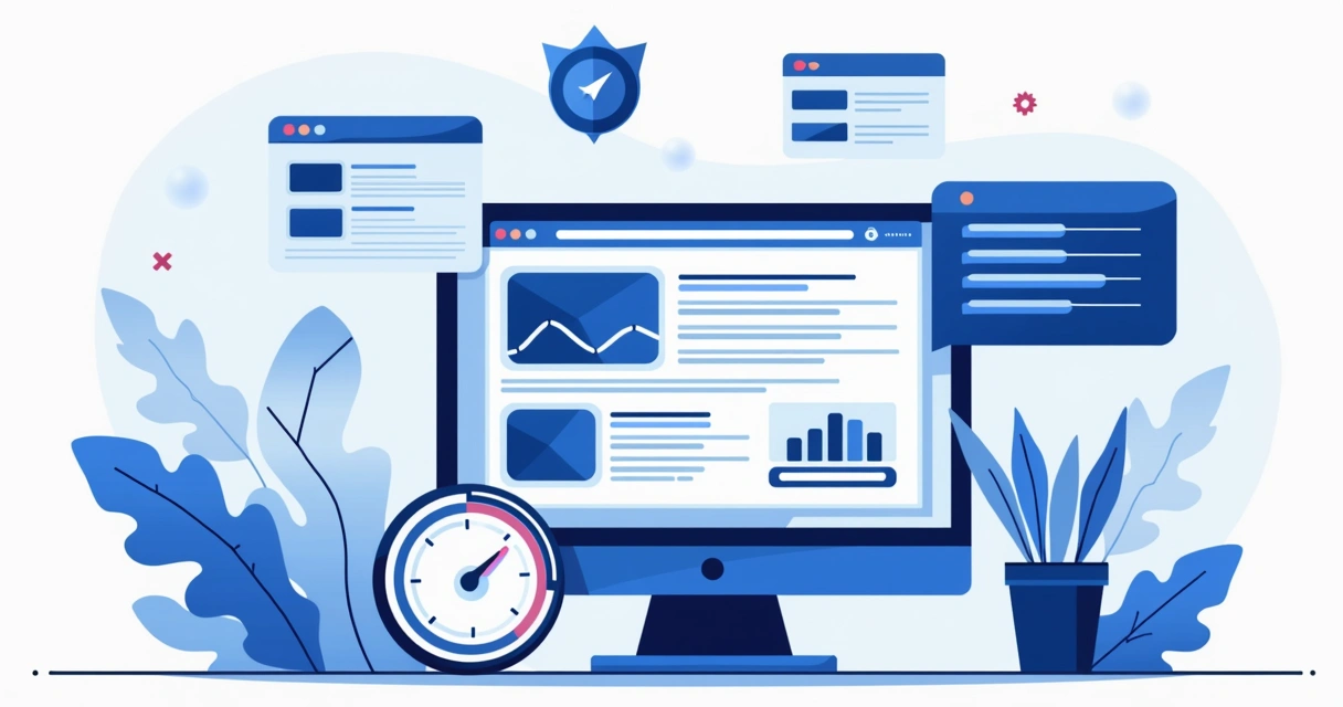 Teste de velocidade sendo realizado em site institucional 