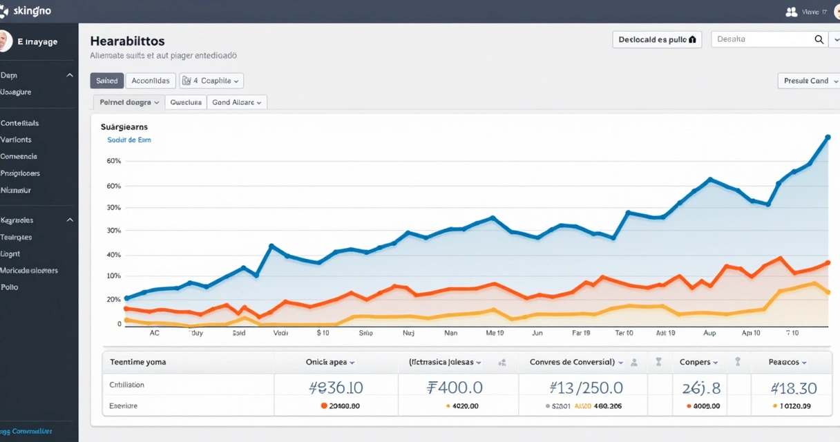 Gráfico comparando duas versões de página digital e crescimento de conversão
