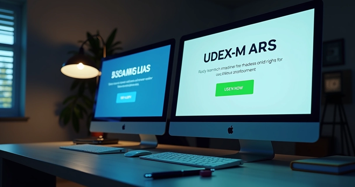 Comparação de dois anúncios online lado a lado destacando pequenas diferenças 