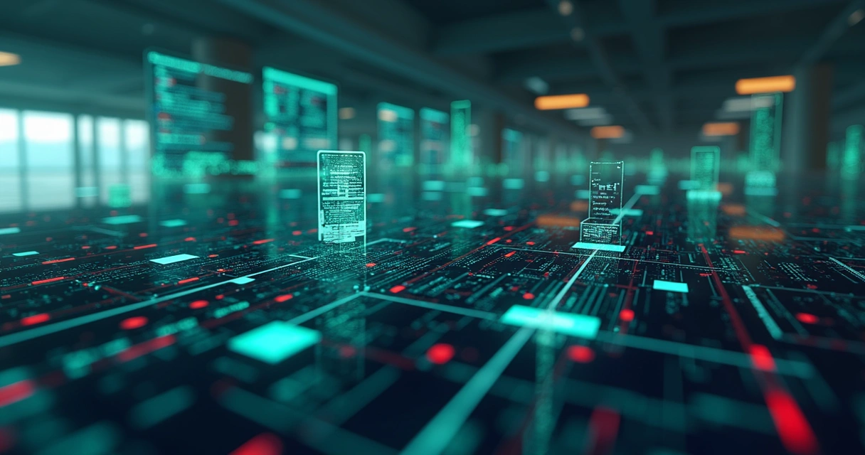Fluxo automatizado de testes em aplicativo no-code com indicadores verdes e vermelhos