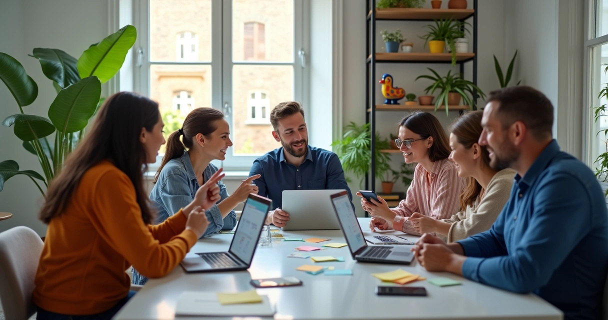 Equipe testando usabilidade de aplicativo 