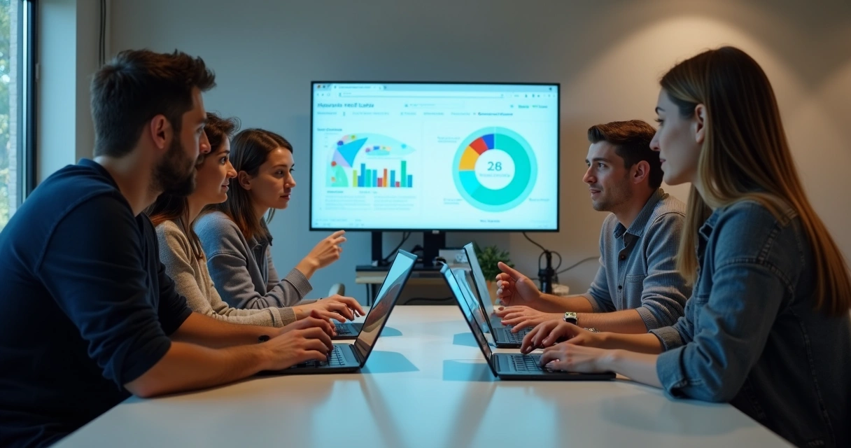 Equipe testando protótipo de software com usuários reais.