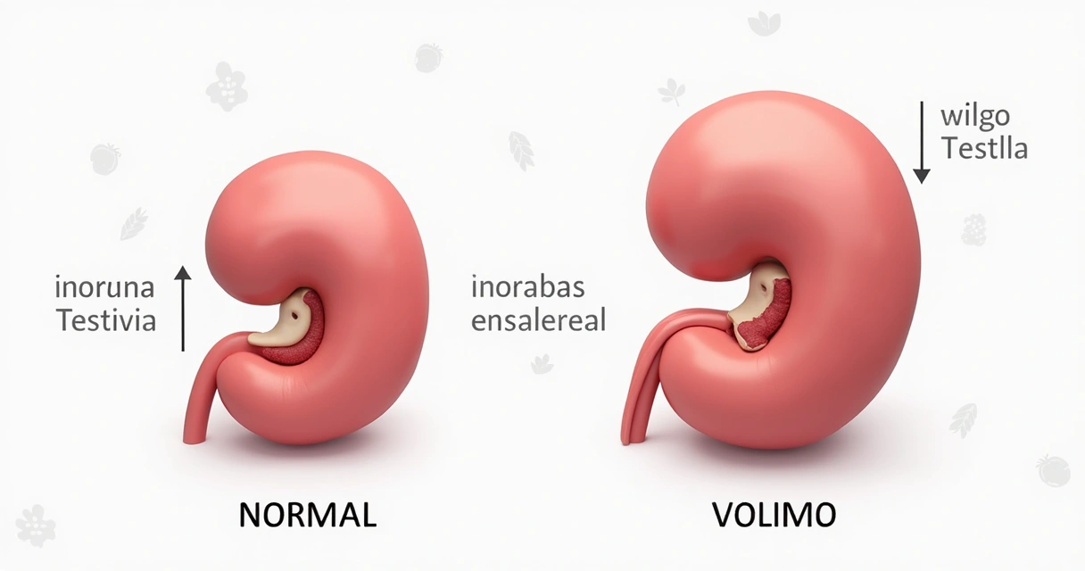 Diagrama ilustrando testículos, variação de tamanho e possíveis alterações 