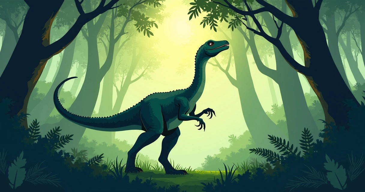 Therizinosaurus com garras curvas e longas 
