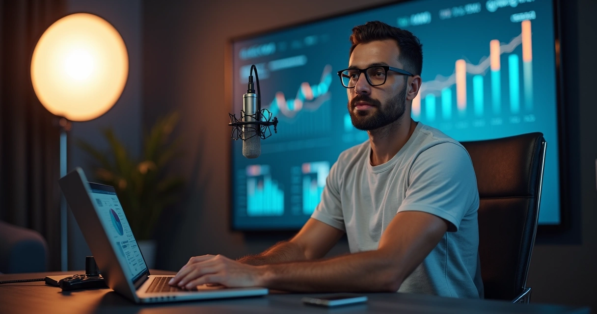 Empreendedor brasileiro em podcast de tecnologia e startups 