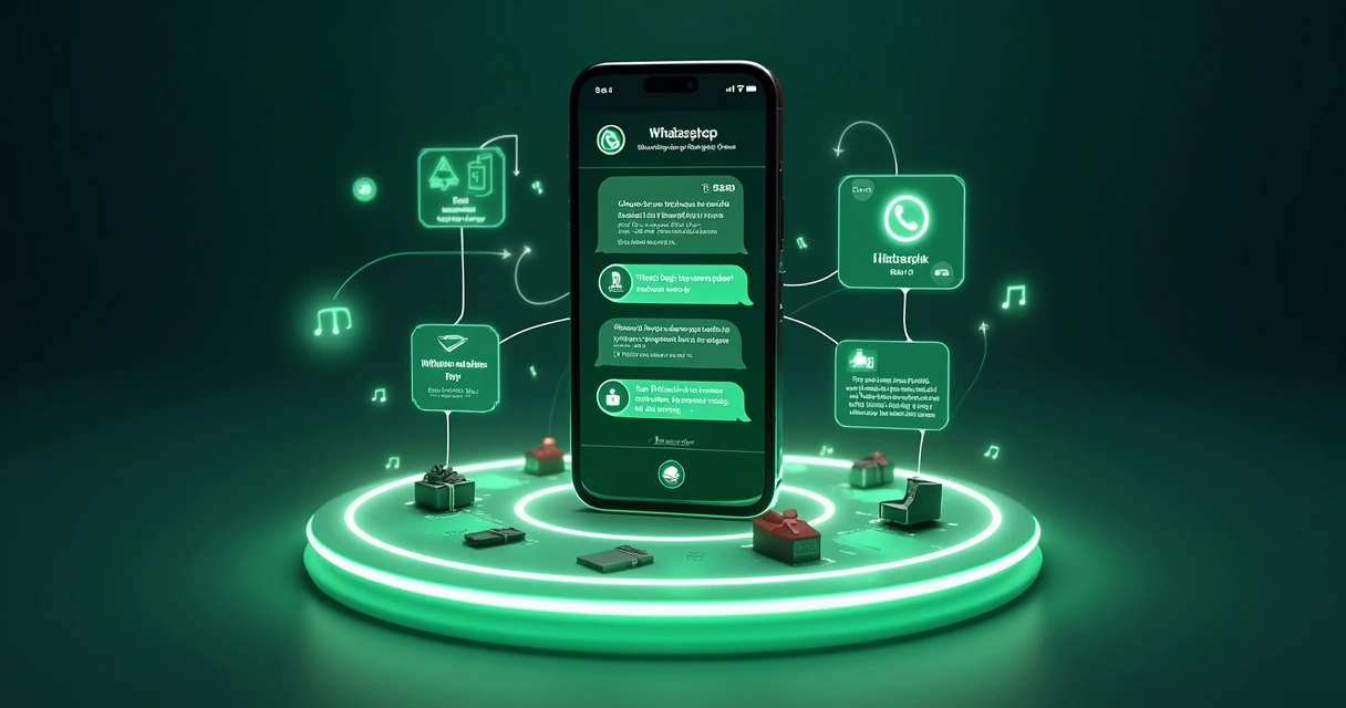 Tienda virtual futurista controlada por chatbot de WhatsApp 
