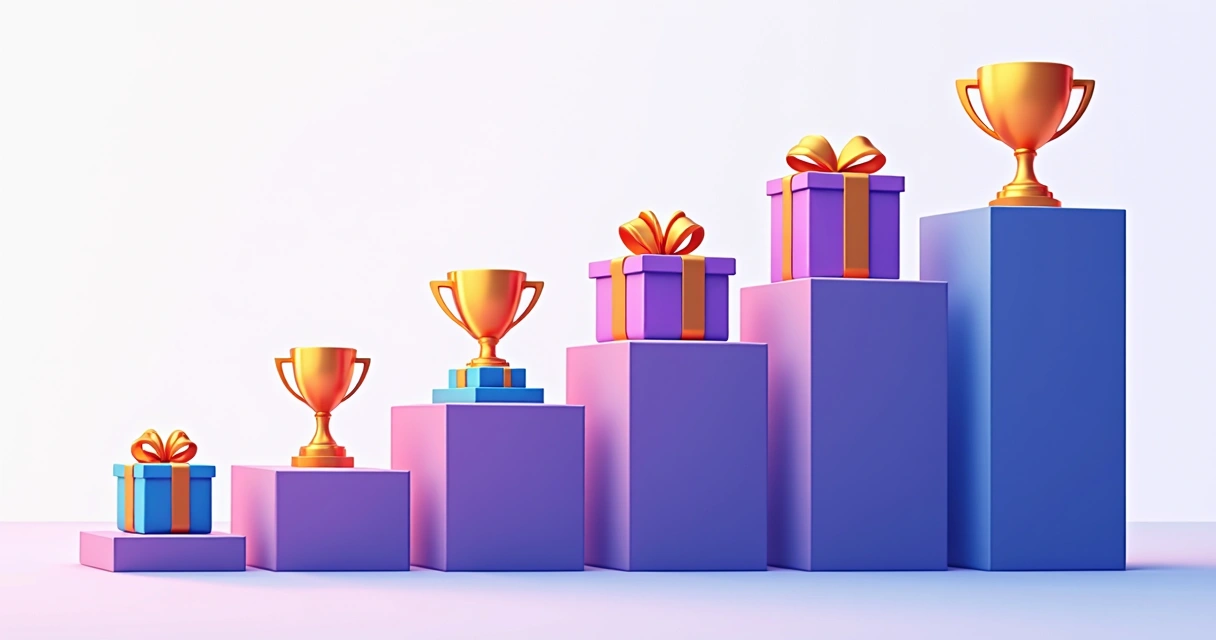 Gráfico de tiers de premiação para parceiros B2B 