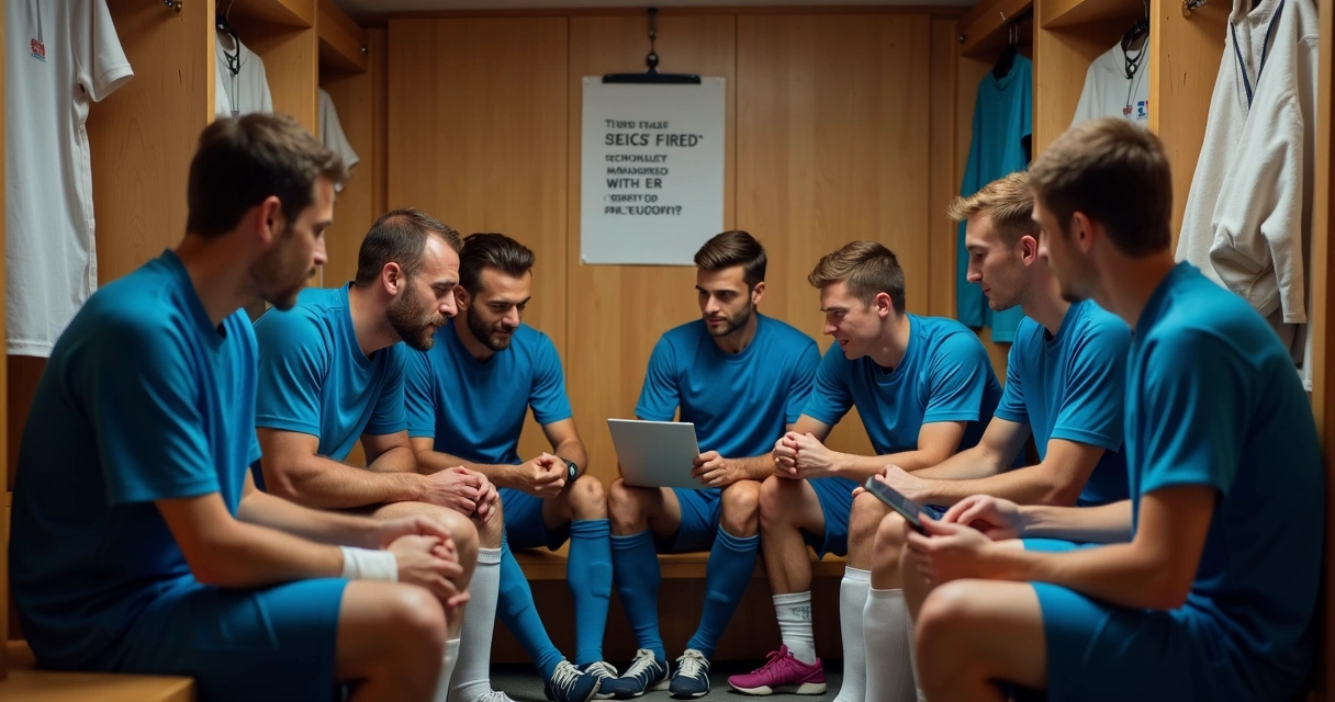 Time amador reunido para planejamento da gestão digital 