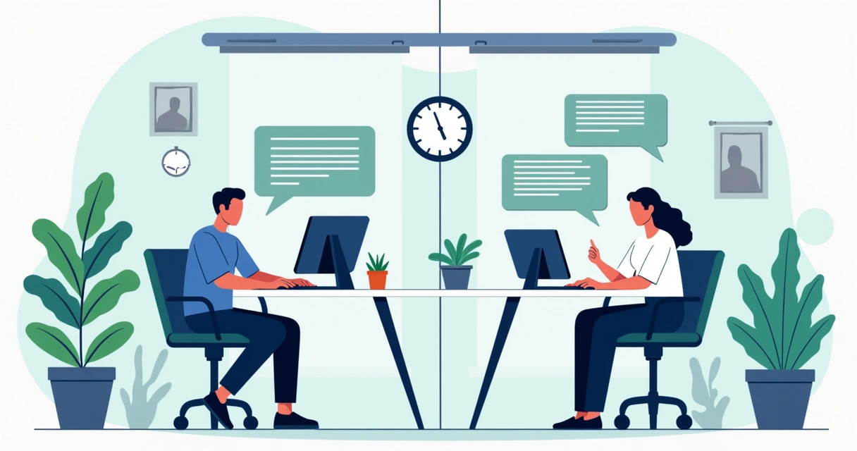 Time de atendimento ao cliente resolvendo dúvidas em um ambiente digital moderno 