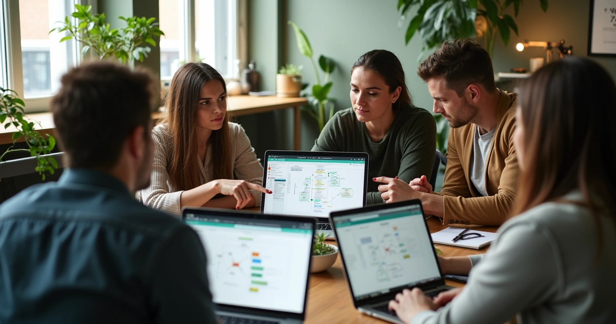 Equipe de consultoria apoiando integração de formulários no Notion 