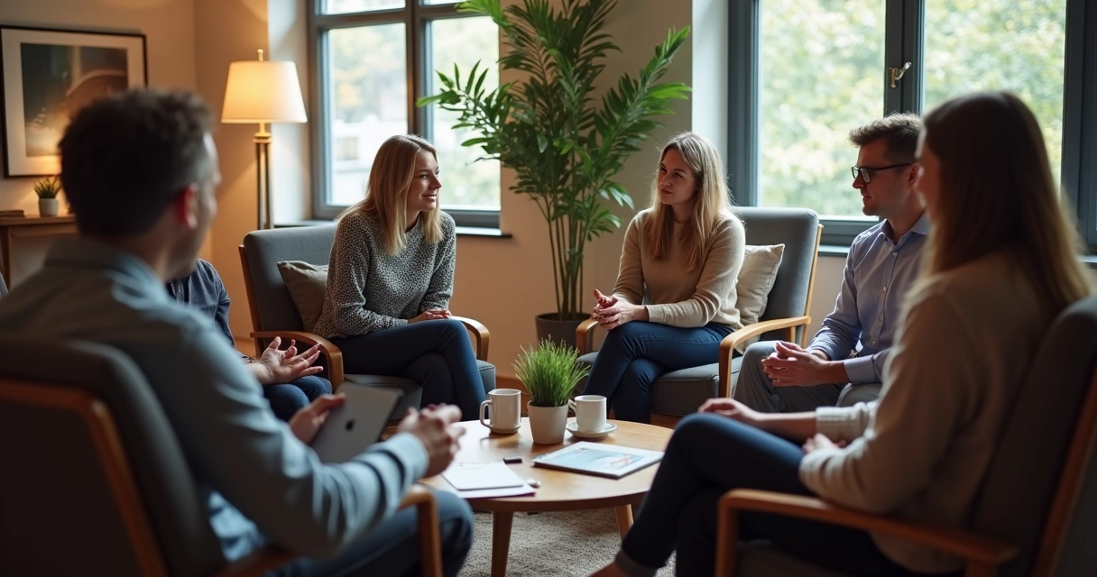 Equipe realizando feedback construtivo 
