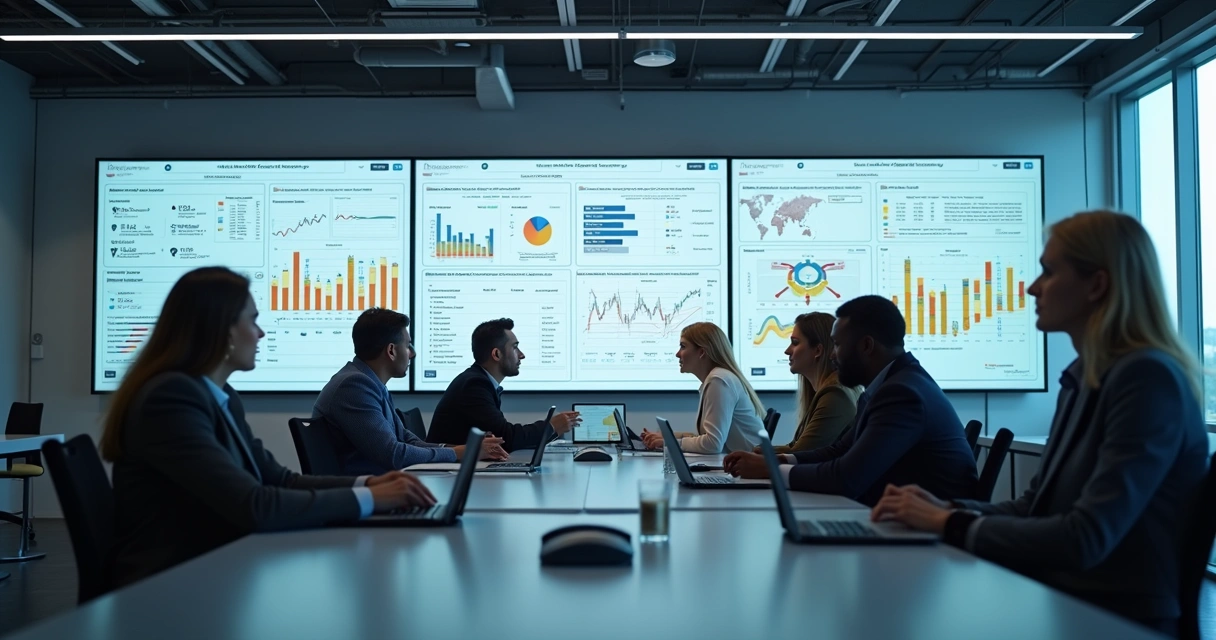 Reunião de atendimento ao cliente com dados e fluxos integrados 