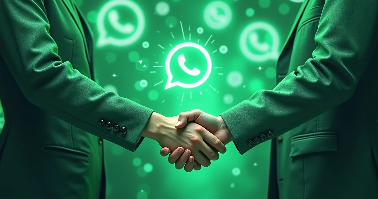 Equipe humana e inteligência artificial no WhatsApp híbrido interagindo com leads 