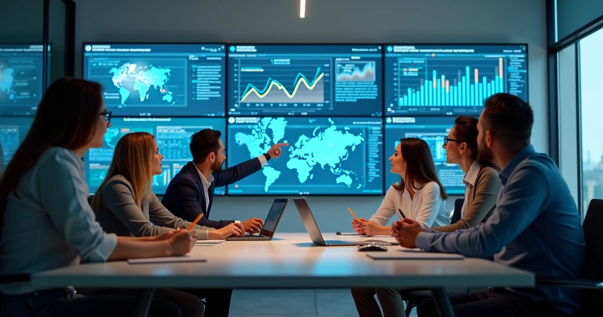 Time de LDR analisando dados em monitores modernos 