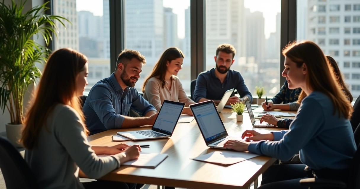 Time multidisciplinar agência de viagens em discussão SCRUM 