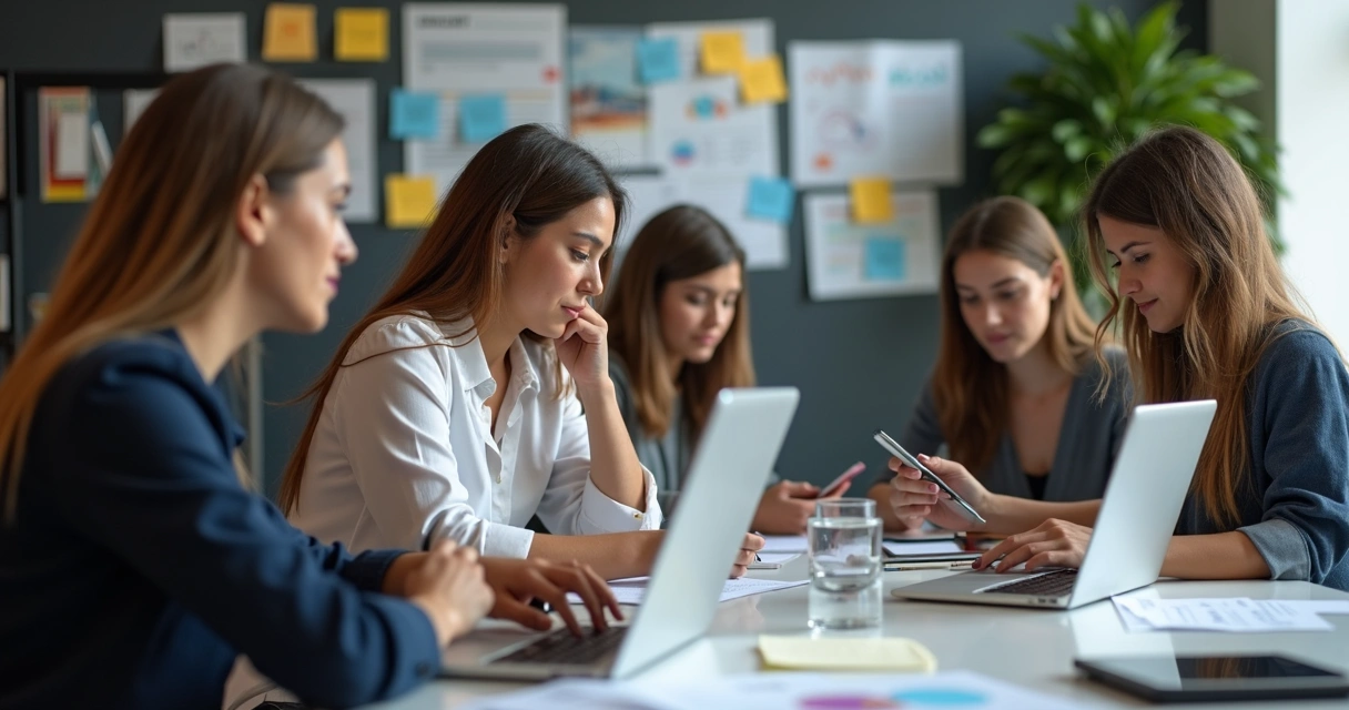 Equipe de prospecção realizando ações em diferentes canais de vendas 