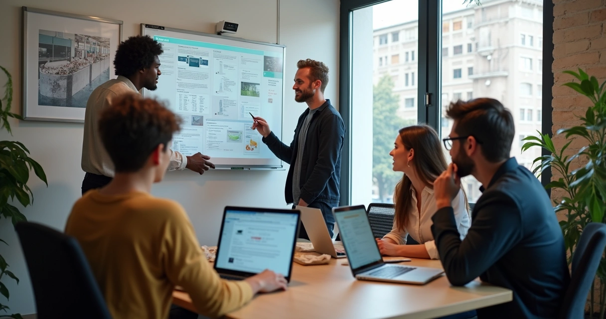 Equipe Provelo colaborando no desenvolvimento de proposta interativa 