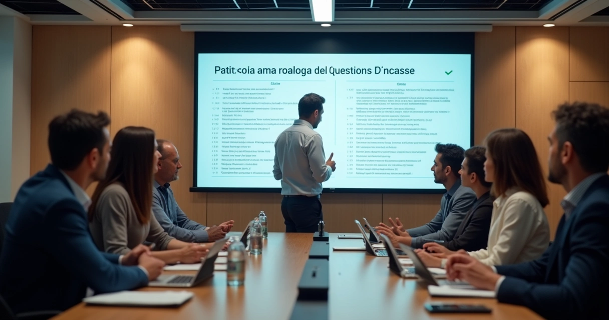 Equipe de vendas sendo treinada para qualificação de leads digitais 