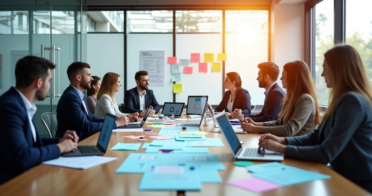 Como Padronizar Cadastro de Leads de Parceiros em 2026 Equipe de parceiros discutindo fluxos de cadastro em ambiente de trabalho