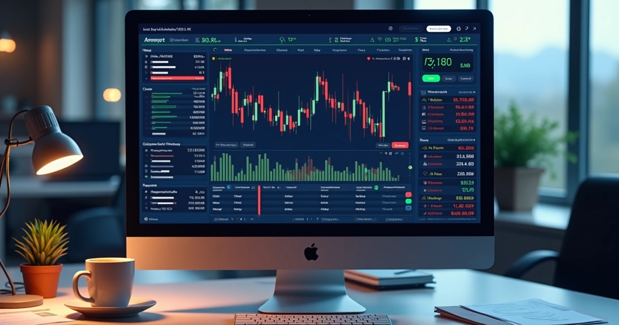 Tela de home broker exibindo ordens de compra e venda 