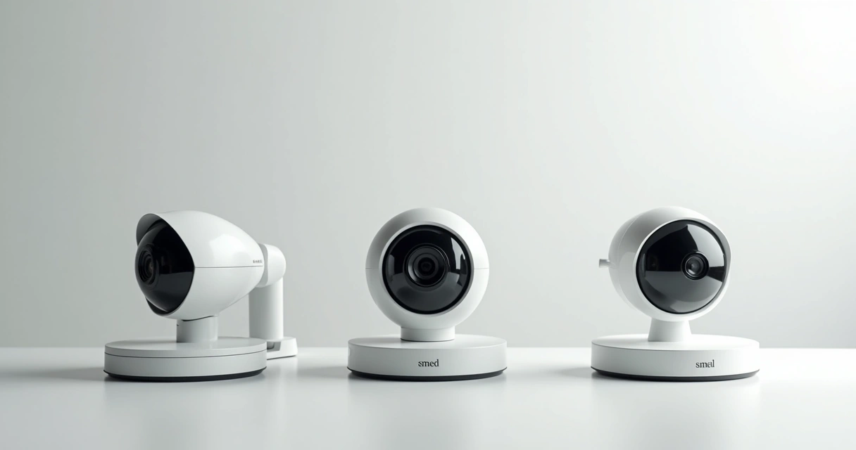 Modelos dome, bullet e speed dome lado a lado 