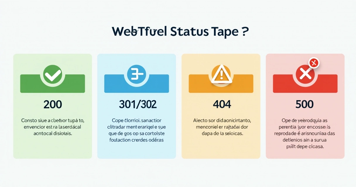 Diagrama mostrando diferentes tipos de códigos HTTP e exemplos de suas funções 
