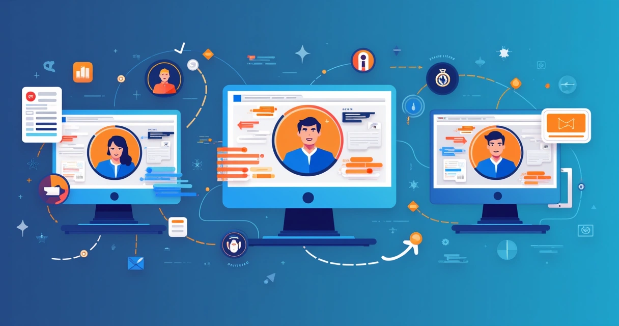 Ilustrações representando diferentes tipos de discadora automática 