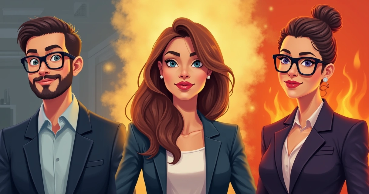 Ilustrações representando tipos de leads B2B 