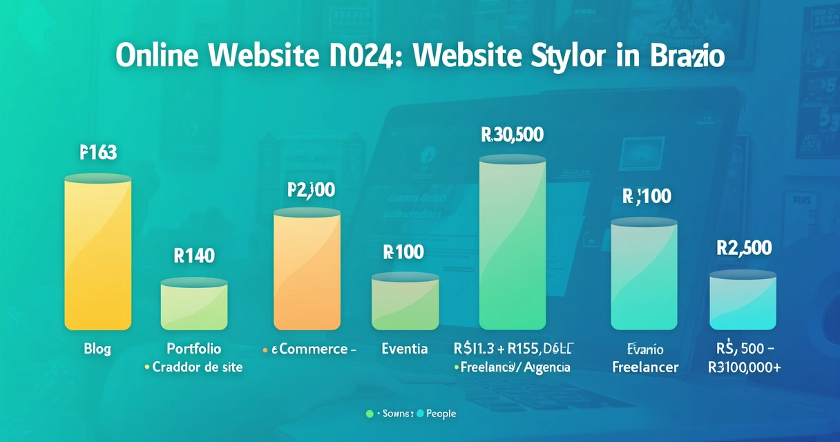 Comparação de preços de diferentes tipos de site e métodos em 2026